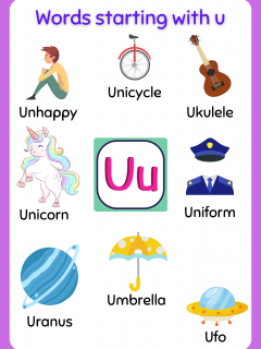 [x]Letter U Words For Kids