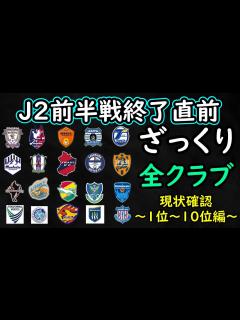 [x]前半戦終了直前！各クラブ現状確認～1～10位編～【Jリーグ