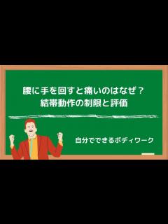 [x]腰に手を回すと痛いのはなぜ？結帯動作の制限と評価 - YouTube