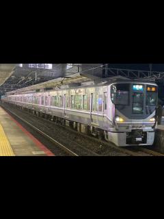 [x](網干車8両編成の湖西線最北運用)225系近ホシI5編成 普通湖西線永原行き 山科発車 - YouTube